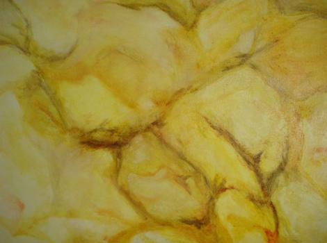 2007, O.T., Acryl auf Papier, 100x40cm